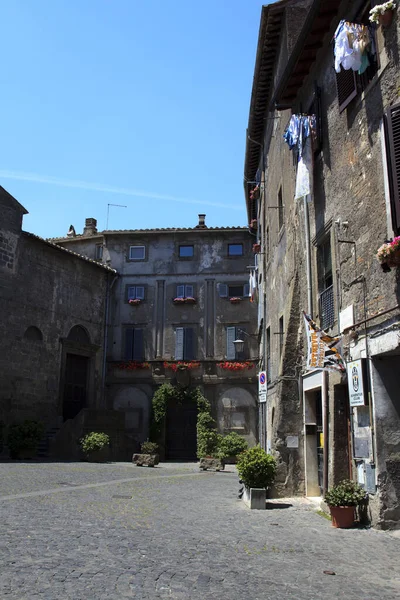 Bagnaia Italy May 2016 Typical Road Houses Centre Bagnaia Village — Stock fotografie