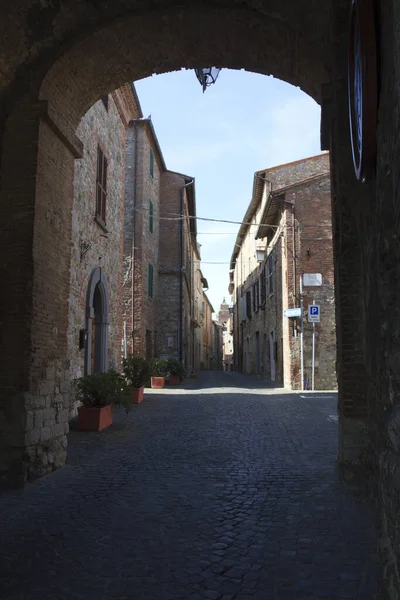 Monteleone Orvieto Italy May 2016 Road Houses Monteleone Orvieto Village — Stockfoto