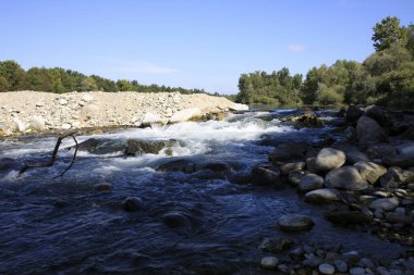 Castano Primo (MI), Italy - June 05, 2017: Ticino River, Castano Primo, Lombardy, Italy