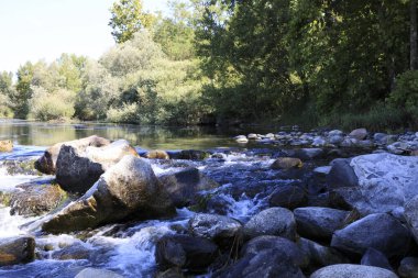 Castano Primo (MI), Italy - June 05, 2017: Ticino River, Castano Primo, Lombardy, Italy