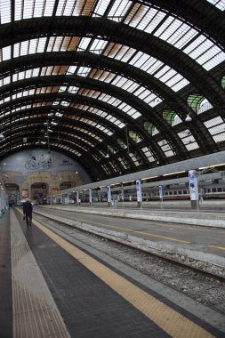 Milano (MI), Italy - October 04, 2017: Milano Centrale railway station, Stazione Milano Centrale, Milano, Italy. 