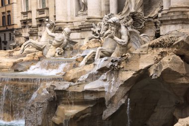 Roma, Italy - October 04, 2017: Roma view from Santissima Trinita dei Monti, Rome, Italy.