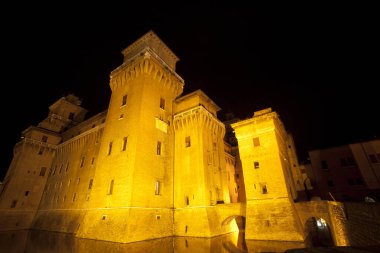 Ferrara (FE), Italy - June 10, 2017: The Estense castle in Ferrara, Emilia Romagna, Italy