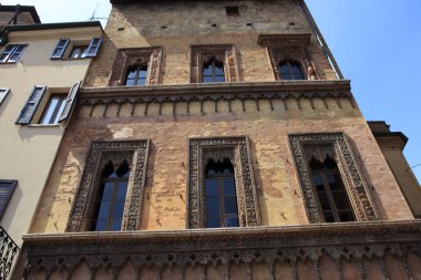 Mantova (MN), Italy - June 10, 2017: A renaissance facade, Mantova, Lombardy, Italy