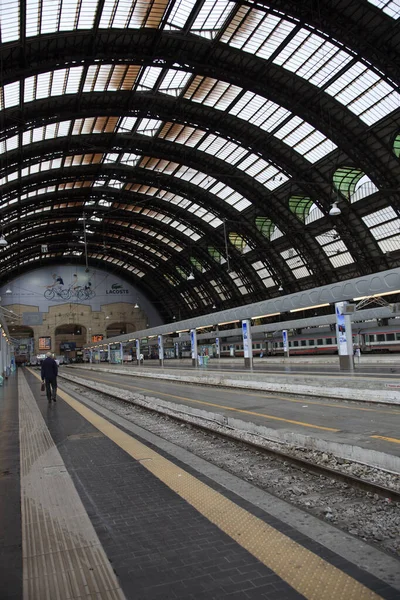 Milano Italy October 2017 Milano Centrale Railway Station Stazione Milano — Stock Photo, Image