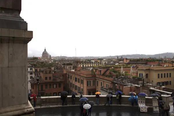 Roma Italia Octubre 2017 Vista Romaní Desde Santissima Trinita Dei — Foto de Stock