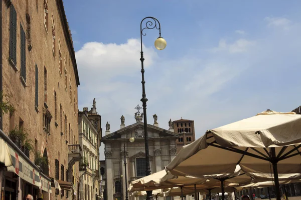 Mantova Italy June 2017 Building Sordello Square Mantova Lombardy Italy — Φωτογραφία Αρχείου