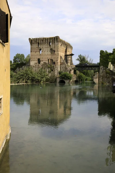 Borghetto Itália Abril 2017 Mincio River Borghetto Village Mincio Verona — Fotografia de Stock
