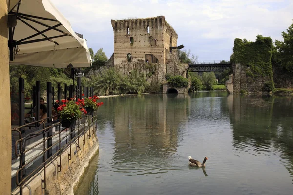 Borghetto Itália Abril 2017 Mincio River Borghetto Village Mincio Verona — Fotografia de Stock