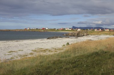 Vesteralen Adaları / Norveç - 31 Ağustos 2017: Andenes, Vesteralen Adaları, Nordland, Norveç, İskandinavya, Avrupa