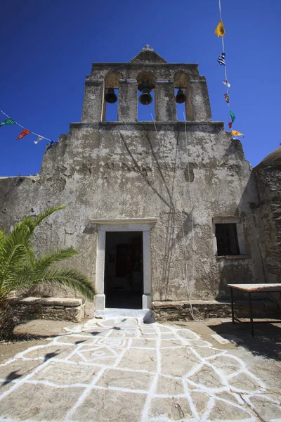 Moni Naxos Grecja Sierpnia 2014 Kościół Wsi Panagia Drossiani Nea — Zdjęcie stockowe