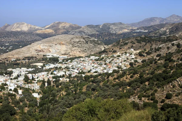 Filoti Naxos Grèce Août 2014 Vue Sur Village Filoti Naxos — Photo
