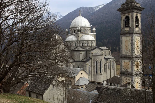 Vco Italy Грудня 2017 Madonna Del Sangue Santuary Village Vco — стокове фото