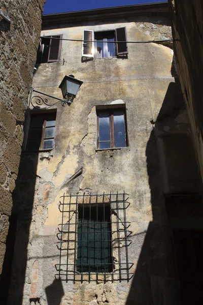 Pitigliano Italy June 2017 Typical House Historic Hilltop Pitigliano Village Stock Photo