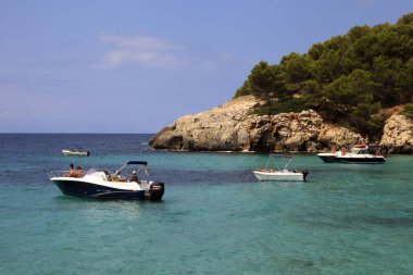 Es Migjorn Gran, Menorca / Spain - June 25, 2016: The Escorxada bay, Es Migjorn Gran, Menorca, Balearic Islands, Spain