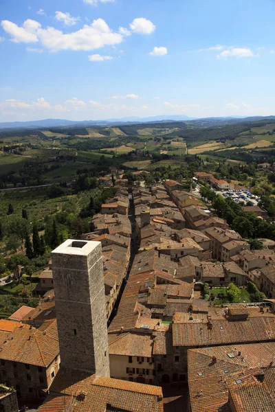 San Gimignano Italie Avril 2017 Vue San Gimignano Depuis Sommet — Photo