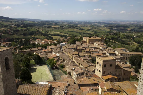 San Gimignano Italie Avril 2017 Vue San Gimignano Depuis Sommet — Photo