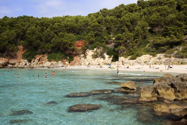 Migjorn Gran Menorca España Junio 2016 Playa Bahía Escorxada Migjorn — Foto de Stock