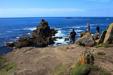 Land 's End bölgesi (İngiltere), Uk - 16 Ağustos 2015: The Land' s End bölgesi, Cornwall, İngiltere, Birleşik Krallık.