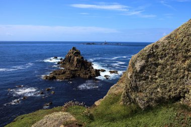 Land 's End bölgesi (İngiltere), Uk - 16 Ağustos 2015: The Land' s End bölgesi, Cornwall, İngiltere, Birleşik Krallık.