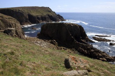 Land 's End bölgesi (İngiltere), Uk - 16 Ağustos 2015: The Land' s End bölgesi, Cornwall, İngiltere, Birleşik Krallık.
