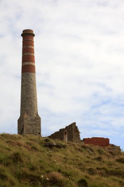 Botallack (İngiltere), Uk - 16 Ağustos 2015: Botallack maden kuyusu, Cornwall, İngiltere, Birleşik Krallık.