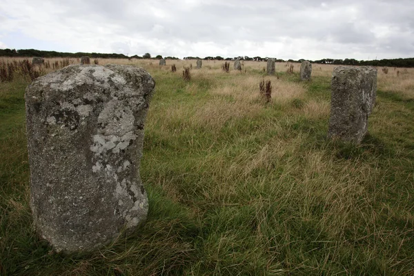Lamorna Inglaterra Reino Unido Agosto 2015 Merry Maidens Stone Circle — Fotografia de Stock