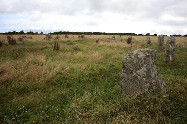 Lamorna Inghilterra Regno Unito Agosto 2015 Merry Maidens Stone Circle — Foto Stock