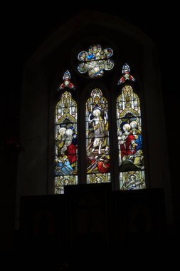 Avebury (İngiltere), Uk - 05 Ağustos 2015: Avebury Kilisesi, Wiltshire, İngiltere, Birleşik Krallık.