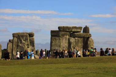 Stonehenge (England), UK - August 06, 2015: Stonehenge megalithic site, Amesbury, Wiltshire , England, United Kingdom.