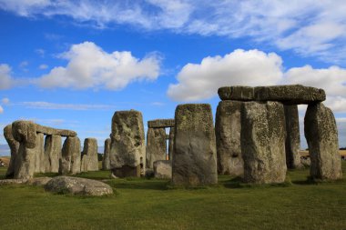 Stonehenge (England), UK - August 06, 2015: Stonehenge megalithic site, Amesbury, Wiltshire , England, United Kingdom. clipart