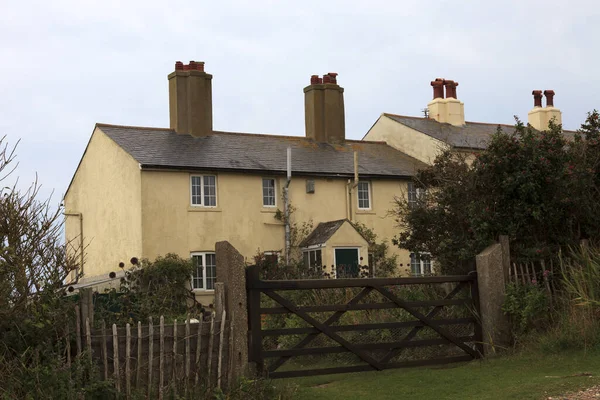 Sussex Angleterre Royaume Uni Août 2015 Maisons Près Des Falaises — Photo