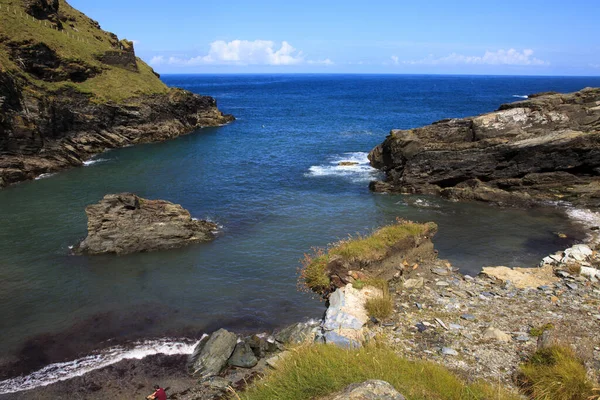 Tintagel England August 2015 Tintagel Coastline Cornwall United Kingdom — 图库照片