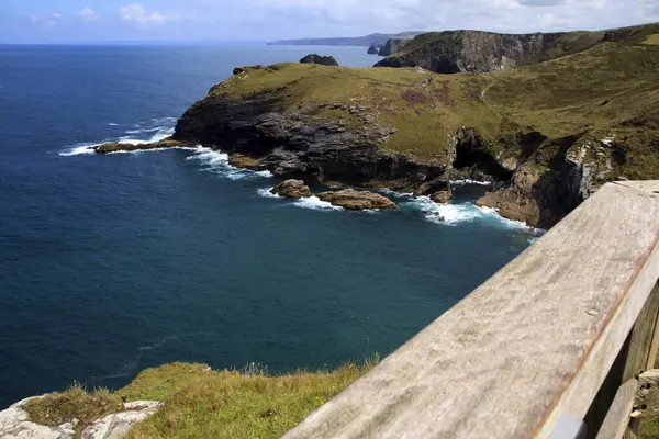 Tintagel England August 2015 Tintagel Coastline Cornwall United Kingdom — 图库照片