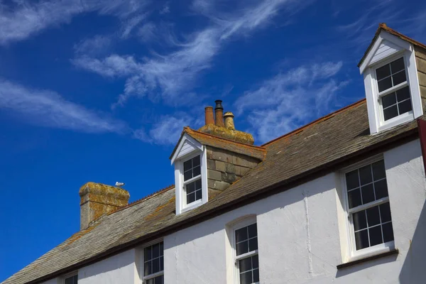 Tintagel Inglaterra Reino Unido Agosto 2015 Una Casa Típica Tintagel —  Fotos de Stock