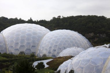 St. Austell (England), UK - August 14, 2015: Eden Project garden, St. Austell, Cornwall, England, United Kingdom.