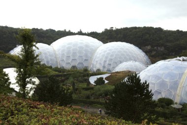 St. Austell (England), UK - August 14, 2015: Eden Project garden, St. Austell, Cornwall, England, United Kingdom.