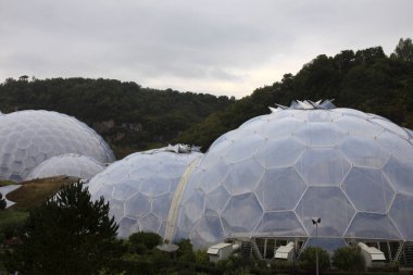 St. Austell (England), UK - August 14, 2015: Eden Project garden, St. Austell, Cornwall, England, United Kingdom.