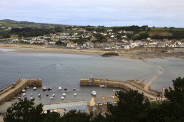 St Michael's Mount (England), UK - August 16, 2015: A view from St Michael's Mount abbey, Cornwall, England, United Kingdom.