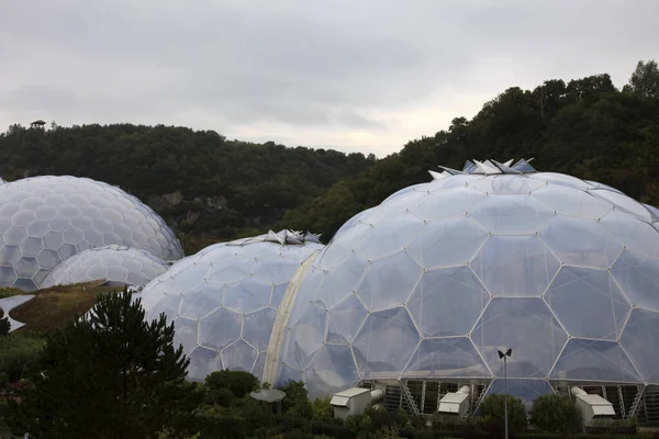 St. Austell (England), UK - August 14, 2015: Eden Project garden, St. Austell, Cornwall, England, United Kingdom.