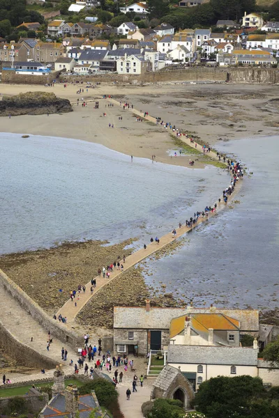 Michael Mount England August 2015 View Michael Mount Abbey Cornwall — ストック写真