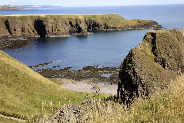 Stonehaven Écosse Royaume Uni Août 2018 Falaises Près Château Dunnottar — Photo