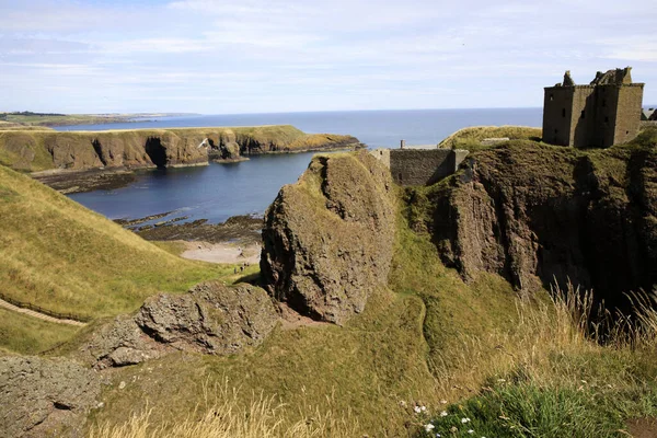 Stonehaven Écosse Royaume Uni Août 2018 Falaises Près Château Dunnottar — Photo