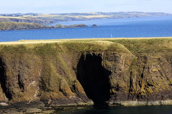 Stonehaven Scotland August 2018 Cliffs Dunnottar Castle Scotland Highlands United — 스톡 사진