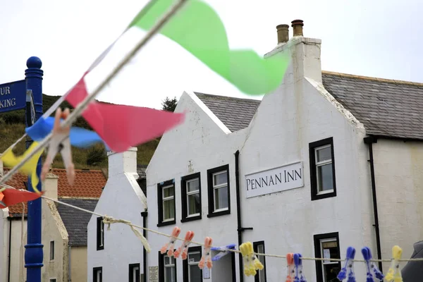 Pennan Village Scotland August 2018 Houses Pennan Village Fraserburgh Scotland — ストック写真