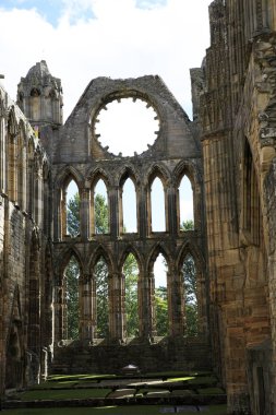 Elgin (Scotland), UK - August 01, 2018: Ruins of Elgin Cathedral, Elgin, Moray, Grampian, Scotland, Highlands, United Kingdom