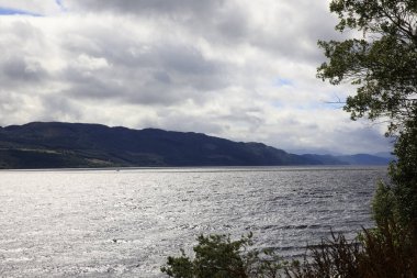 Loch Ness (Scotland), UK - August 02, 2018: Loch Ness lake, Scotland, Highlands, United Kingdom