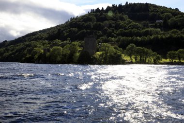 Loch Ness (Scotland), UK - August 02, 2018: Loch Ness lake, Scotland, Highlands, United Kingdom