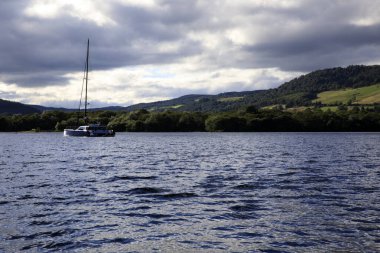 Loch Ness (Scotland), UK - August 02, 2018: Loch Ness lake, Scotland, Highlands, United Kingdom