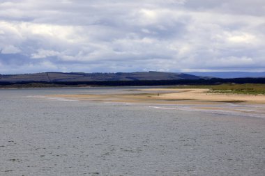 Dornoch (Scotland), UK - August 03, 2018: Dornoch Beach, Dornoch, Scotland, Highlands, United Kingdom